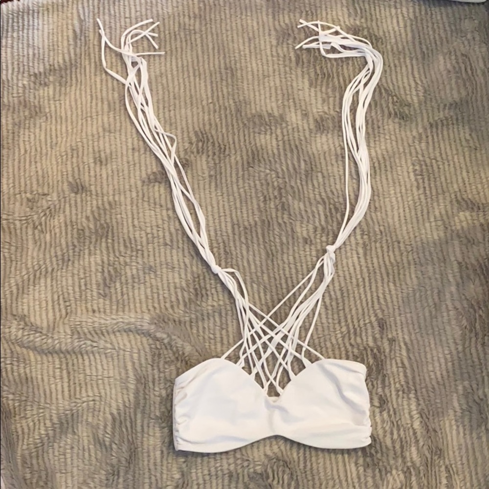 Mikoh white bathing suit top